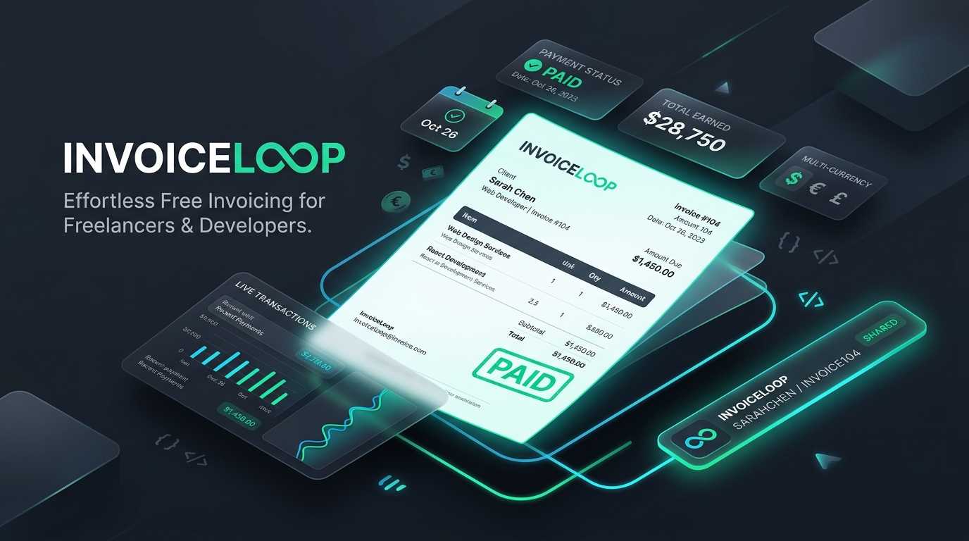 InvoiceLoop: Free Invoicing Software for Freelancers
