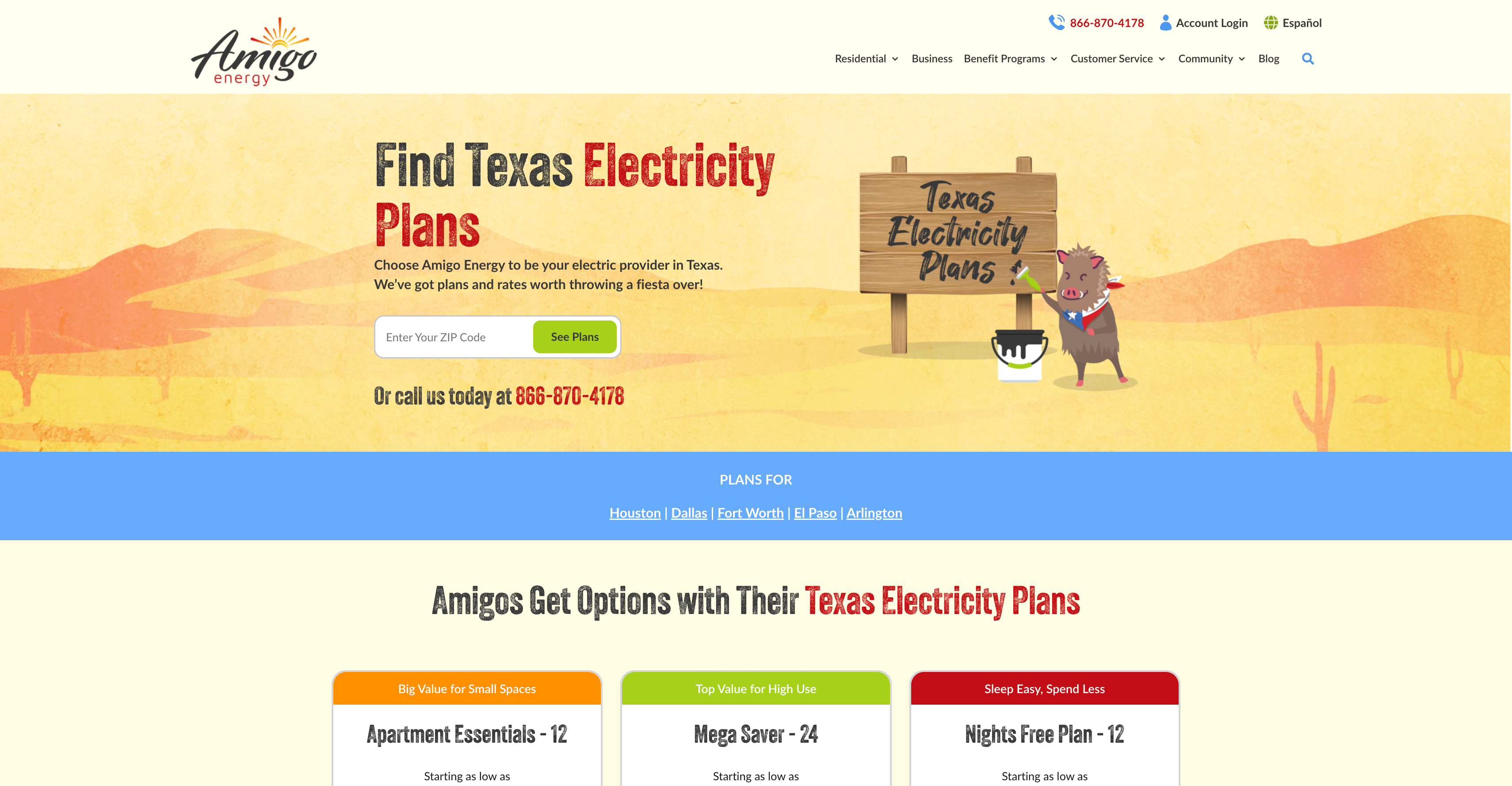 Bilingual Plan Comparison Interface