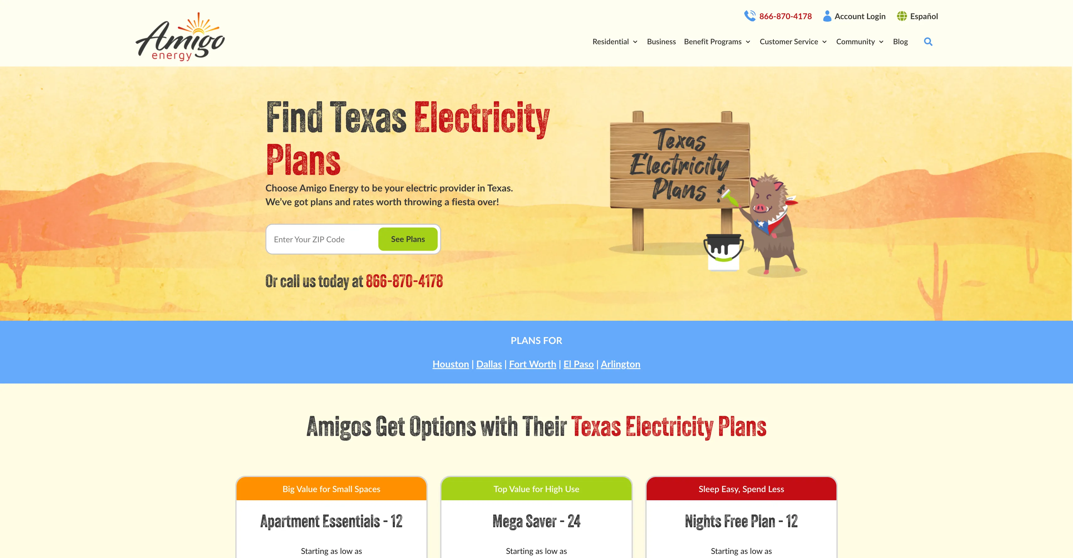 Bilingual Plan Comparison Interface