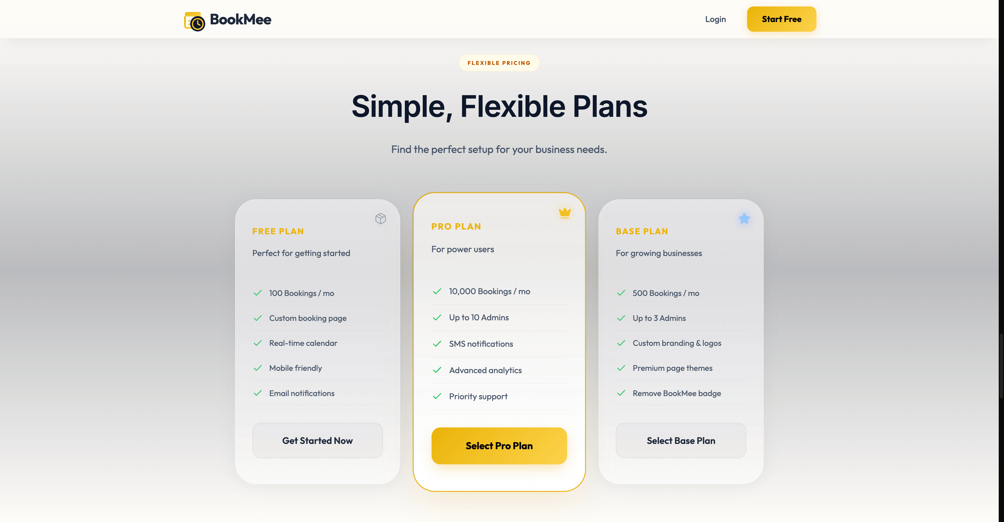 BookMee Scheduling Interface