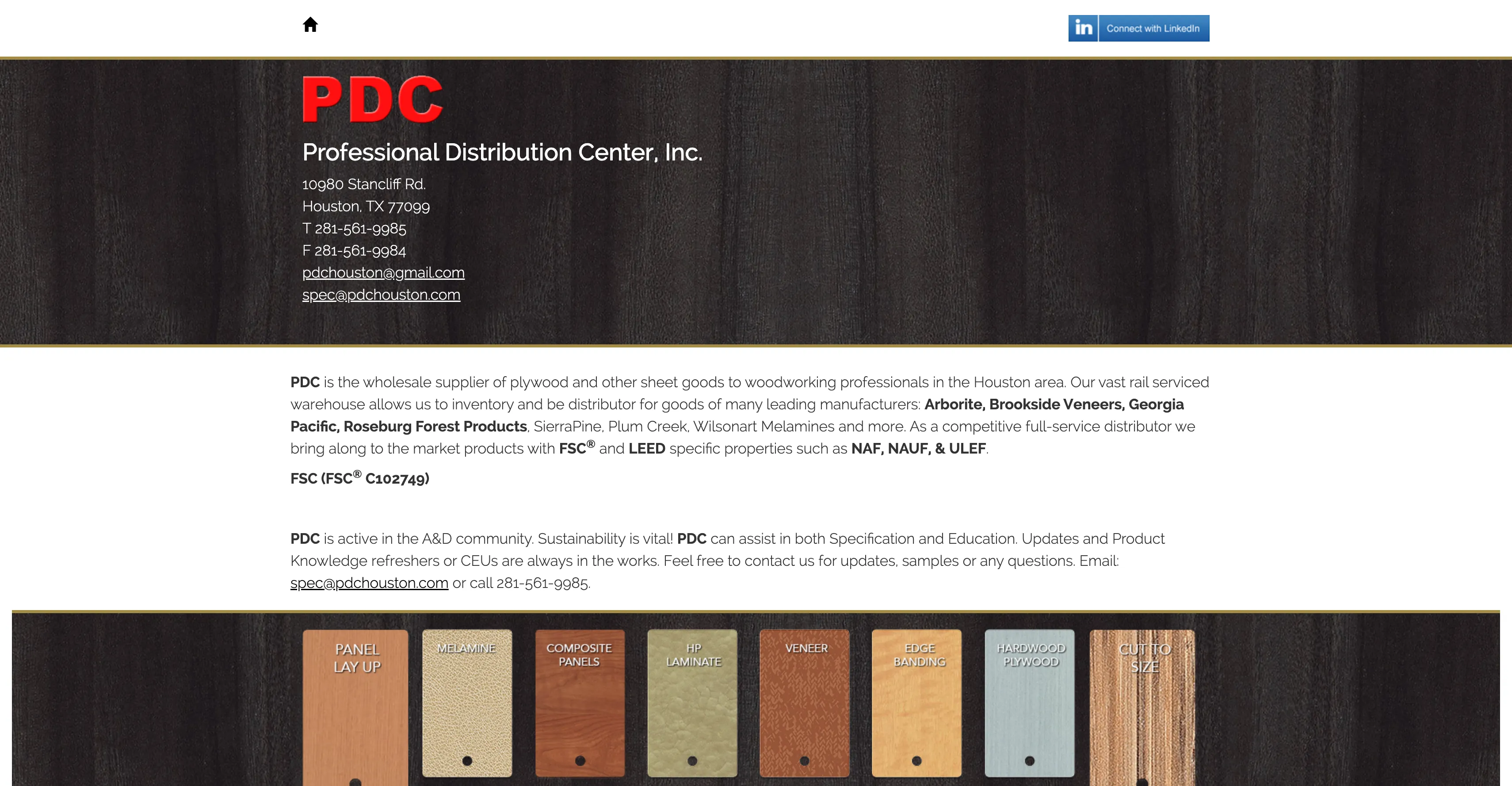 Professional Distribution Center B2B Hero Section