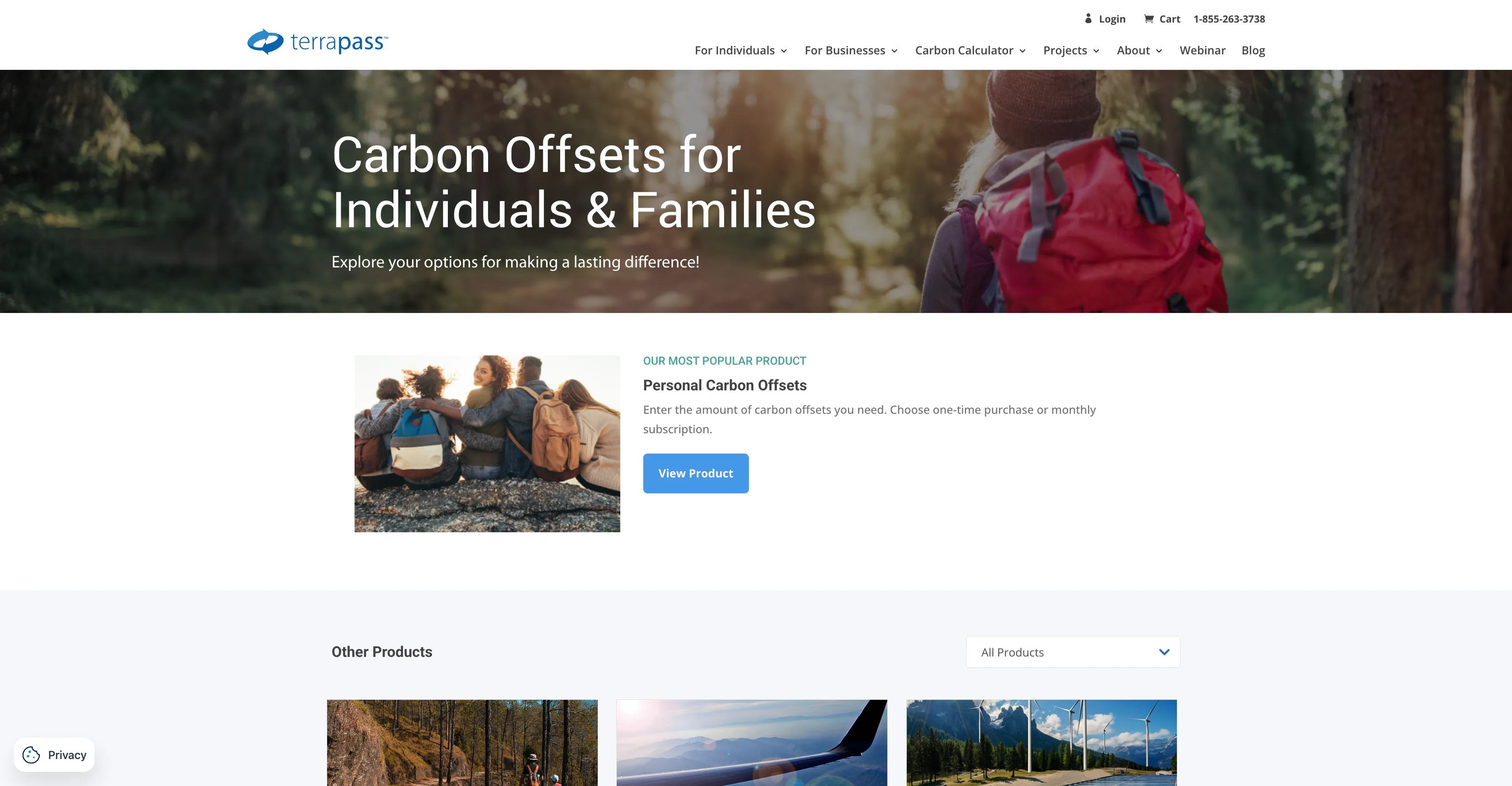 TerraPass Sustainability Platform Hero