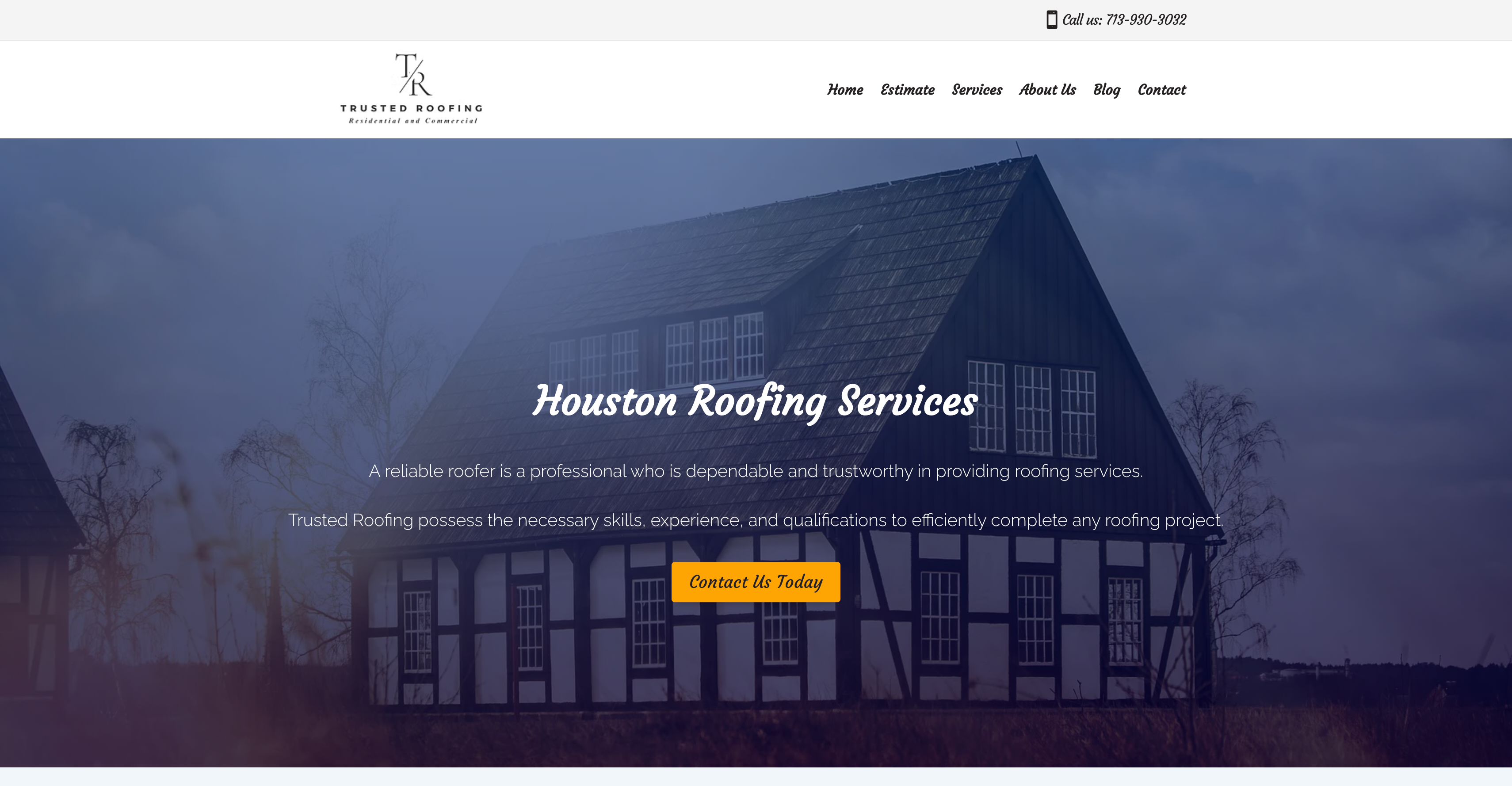 Roofing Quote Request Interface